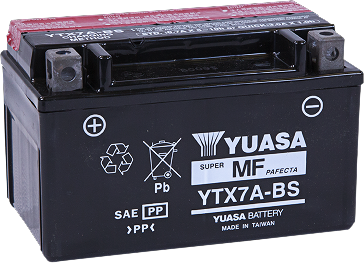 YUASA AGM Battery - YTX7A-BS .33 L YUAM32X7A