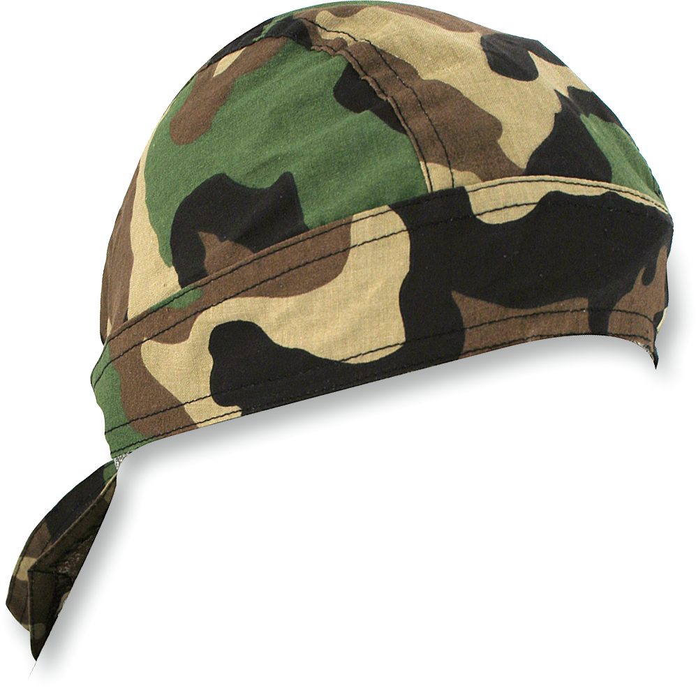 ZAN HEADGEAR Flydanna Head Wrap - Woodland Camo Z118C