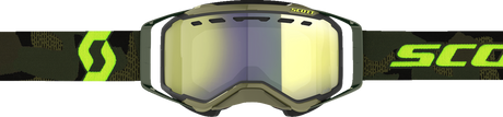 SCOTT Prospect Snow Cross Goggle - Khaki Green/Neon Yellow - Enhancer Yellow Chrome 272846-7701335