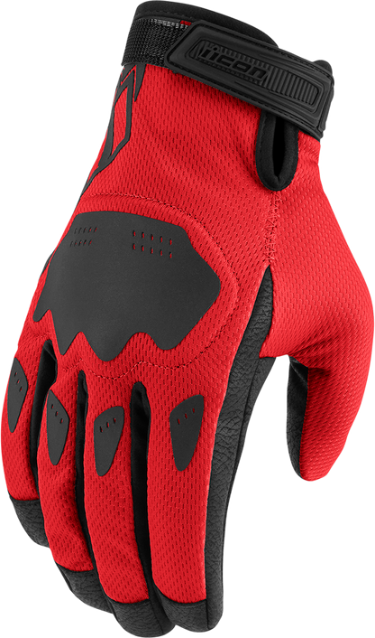 ICON Hooligan™ CE Gloves - Red - Medium 3301-4385