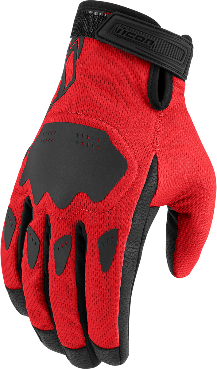 ICON Hooligan™ CE Gloves - Red - 3XL 3301-4389