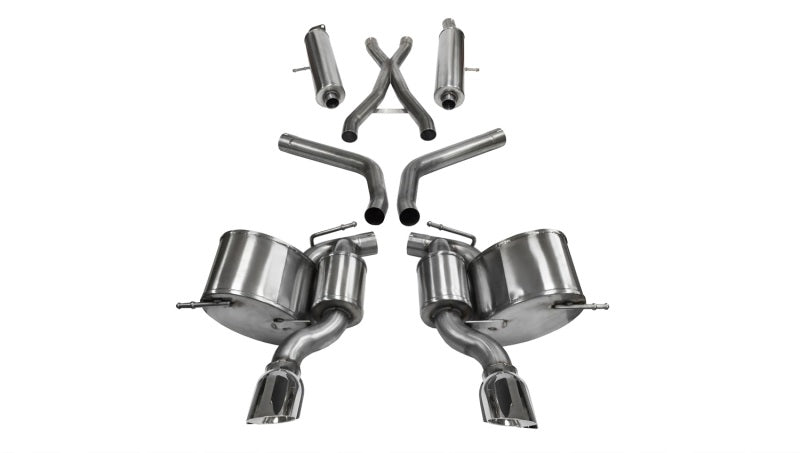 Corsa 12-14 Jeep Grand Cherokee 6.4L V8 Polished Sport Cat-Back Exhaust 14466