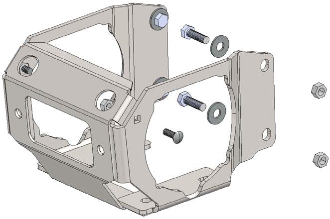 CYCLE COUNTRY Winch Mounting Kit 25-3320