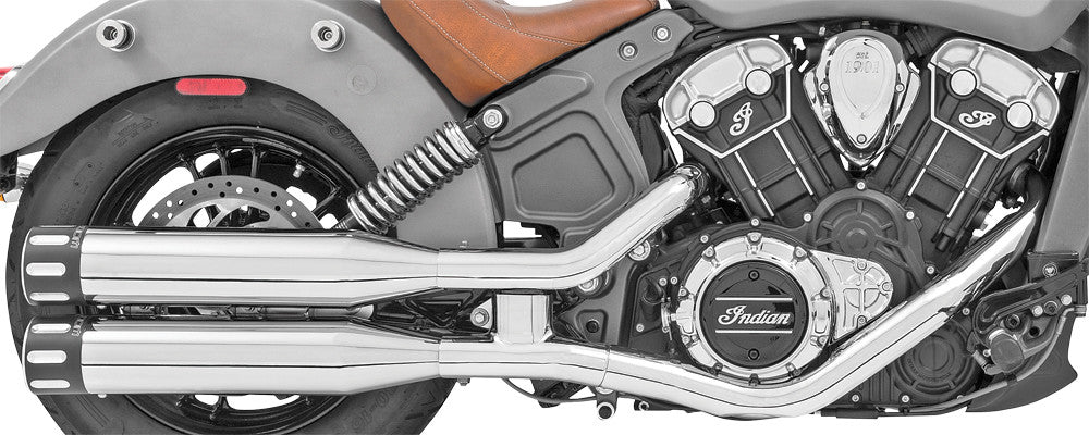FREEDOM Eagle Slip-Ons 4" Chrome W/Black Tip Scout IN00070