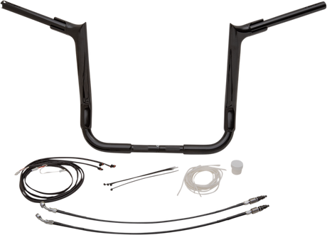 FAT BAGGERS INC. Handlebar Kit - Pointed Top - 14" - Black 809214-B