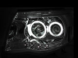 ANZO 2005-2011 Toyota Tacoma Projector Headlights w/ Halos Chrome 121281