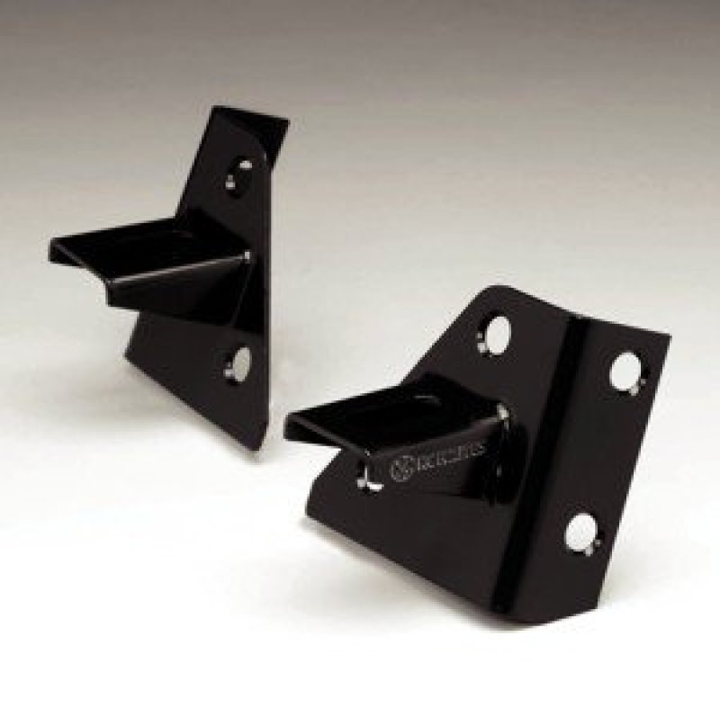 KC HiLiTES 86-95 Jeep YJ Windshield Hinge Light Mount Bracket Set (Pair) - Black 7321