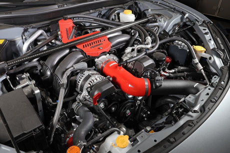 Perrin 22-23 Subaru BRZ/Toyota GR86 Silicone Inlet Hose (3in. ID / SS Wire) - Red PSP-INT-432RD