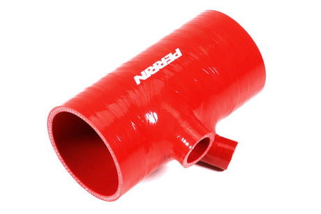 Perrin 2022+ Subaru WRX Red 3in Turbo Inlet Hose w/ Nozzle (Short) PSP-INT-426RD