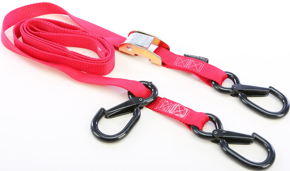 POWERTYE Tie-Down Cam Sec Hook Watercra Watercraft 1"X8' Red Each 24361-S