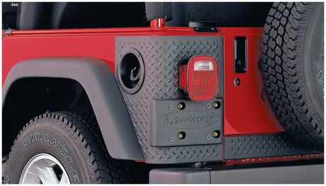 Bushwacker 97-06 Jeep Wrangler Trail Armor Rear Corners - Black 14004