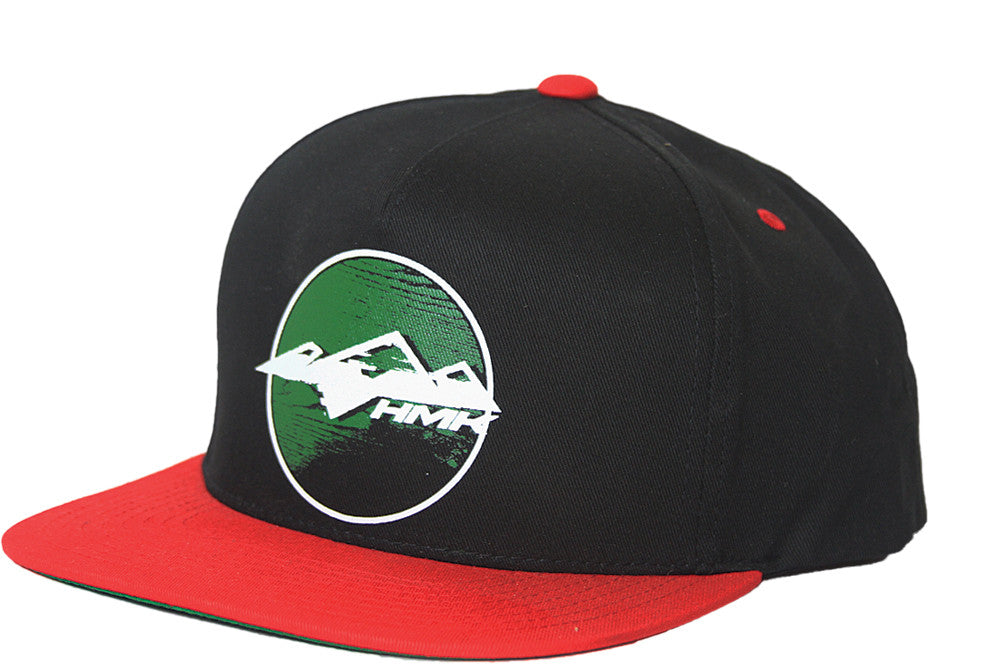 HMK Sunset Flat Bill Cap (Black/Red) HM5SUNSETBR