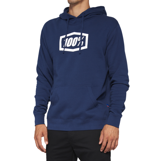 100% Icon Pullover Hoodie - Navy - Small 20029-00025