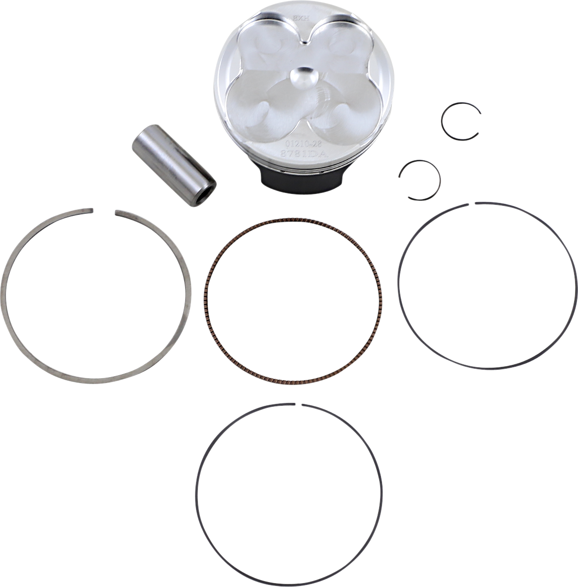 WOSSNER Piston Kit - RMZ250 - 76.96 mm 8781DA