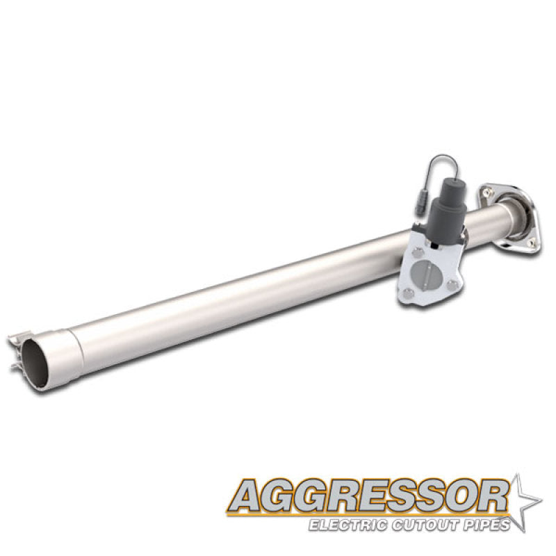 QTP 15-18 Ford F-150 CC/EC Standard Bed 2.5in 304SS Aggressor Cutout Mid Pipe 540015