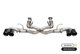 Corsa 20-23 Chevrolet Corvette C8 RWD 3in Xtreme Cat-Back Exhaust w/4.5in Carbon Fiber Black PVD Tip 21102CFBLK