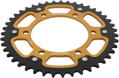 SUPERSPROX Stealth Rear Sprocket - 43 Tooth - Gold - Kawasaki/Yamaha/Suzuki RST-486-43-GLD