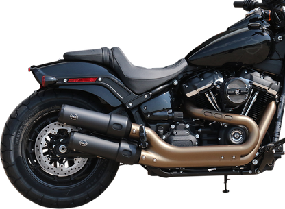 S&S CYCLE Ceramic Black Grand National Mufflers for Fat Bob 550-0734