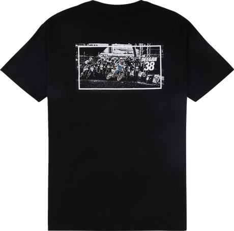 Deegan Apparel Holeshot T-Shirt - Black - XL DMTSS3027BLKXL