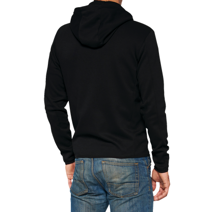 100% Viceroy Tech Zip Hoodie - Black - Large 20037-00002