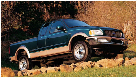 Bushwacker 97-03 Ford F-150 Styleside Extend-A-Fender Style Flares 2pc 96.0/78.0in Bed - Black 20034-11