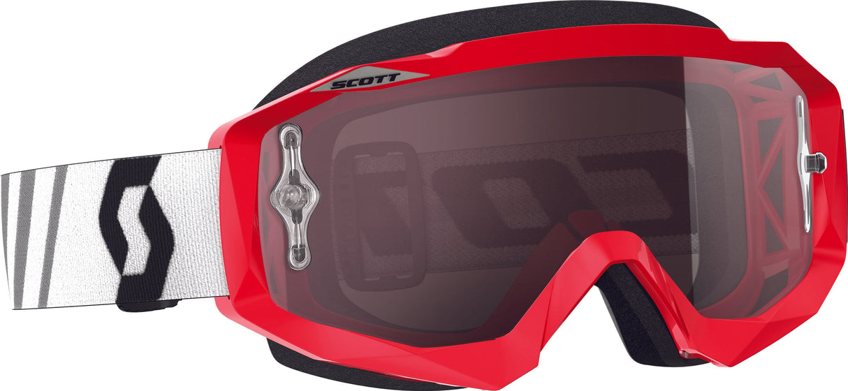 SCOTT Hustle Mx Goggle Red/Black W/Silver Chrome Lens 246430-1018269