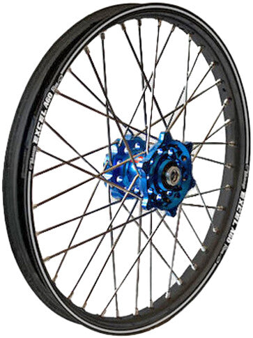DUBYA Rear Wheel 1.85 X 19 Blue Hub Black Rim 56-3121DB