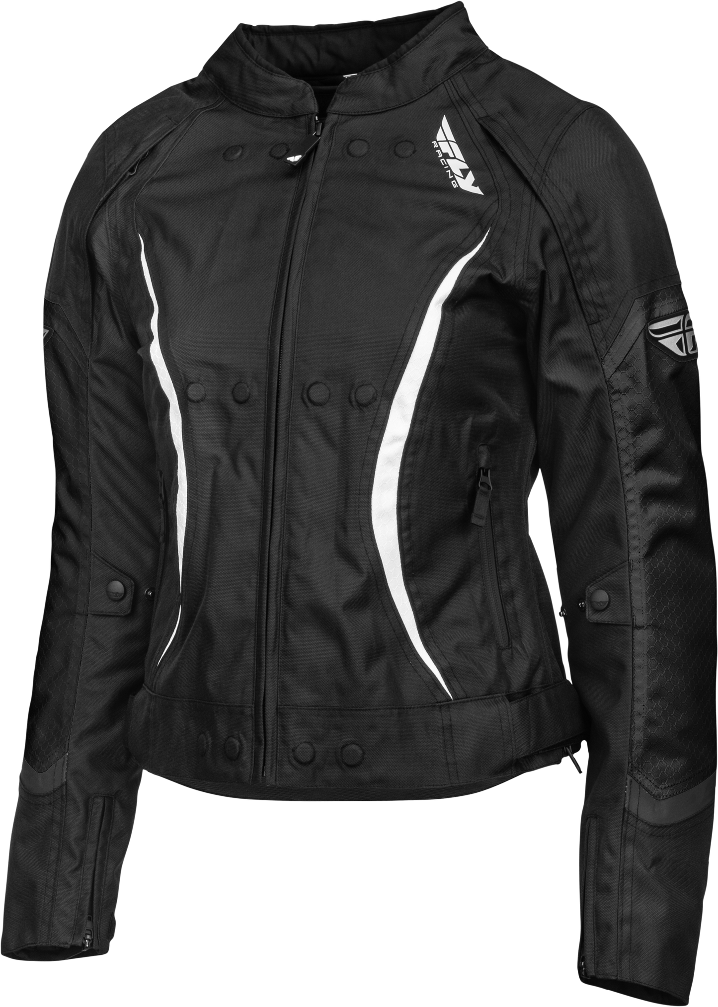 FLY RACING Women's Butane Jacket Black/White 2x 477-70422X
