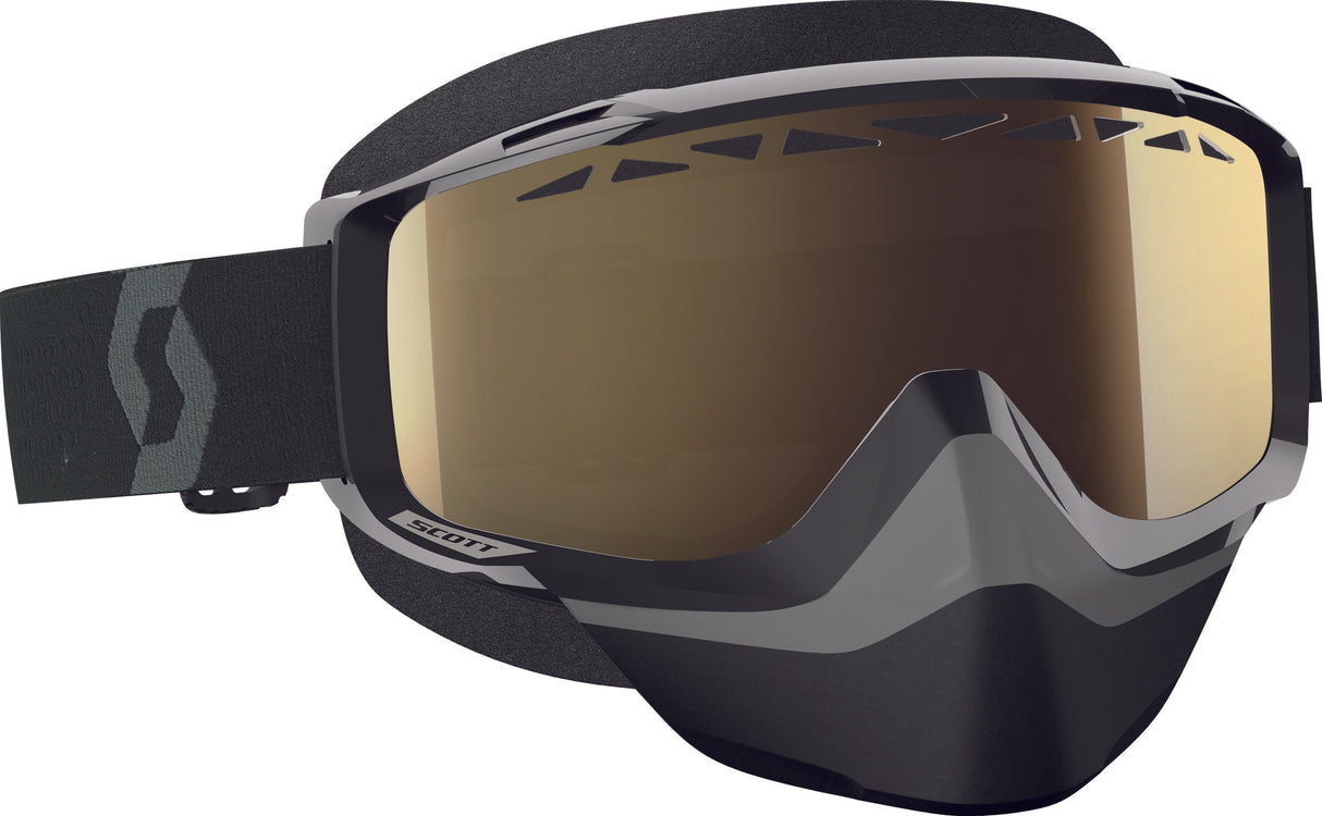 SCOTT S/S 51-1452 Goggle Split Otg Sno-X Blk/Wht L/S Brnz Chrome 262586-1007245