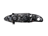 ANZO 1997-1999 Mitsubishi Eclipse Projector Headlights w/ Halo Black G2 121365