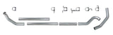 Diamond Eye KIT 4in TB MFLR RPLCMENT PIPE SGL AL: 98.5 - 02 DODGE CUMMINS 5.9L K4212A-RP