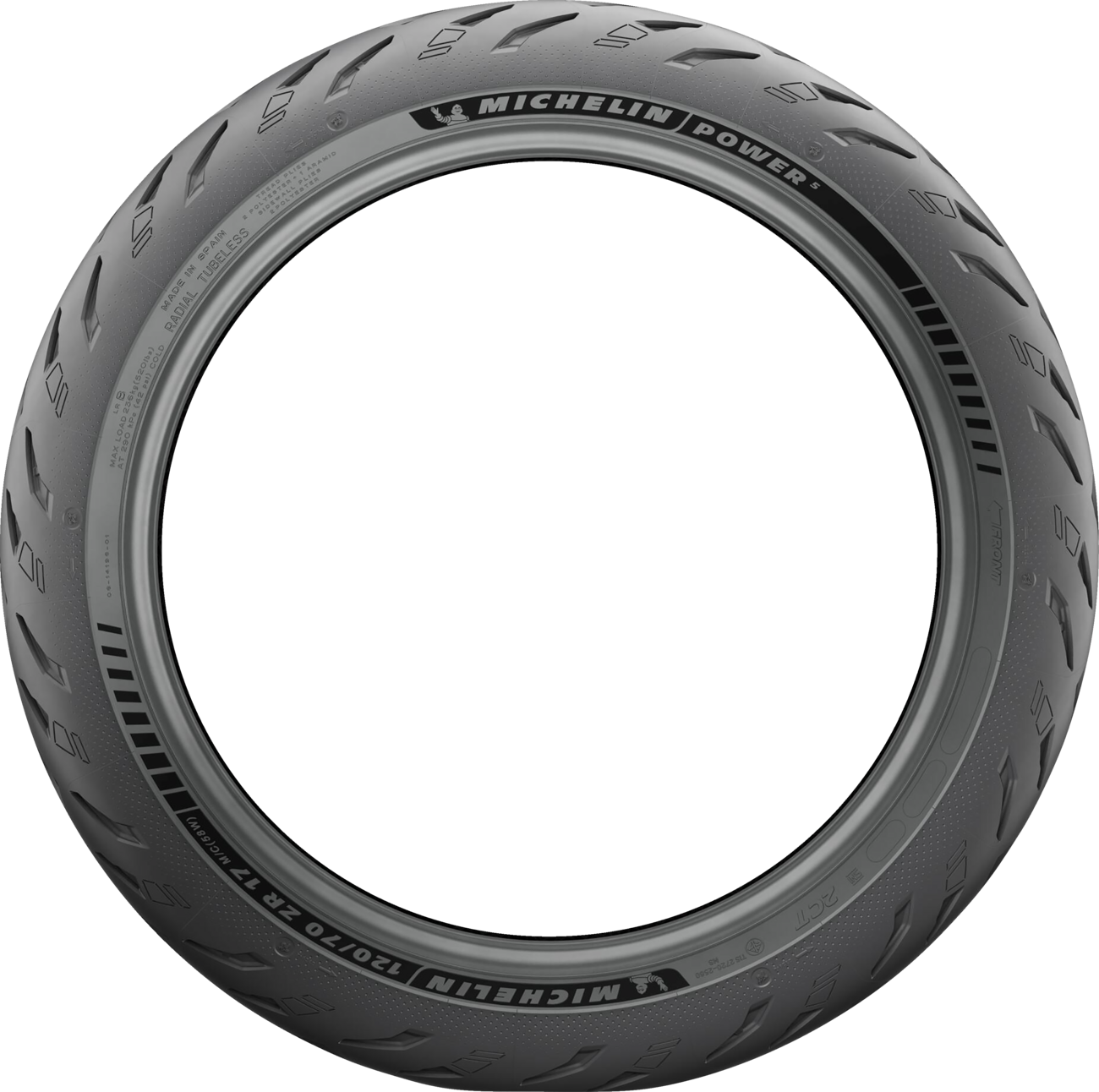 MICHELIN Tire - Power 5 - Front - 120/70ZR17 - (58W) 82645