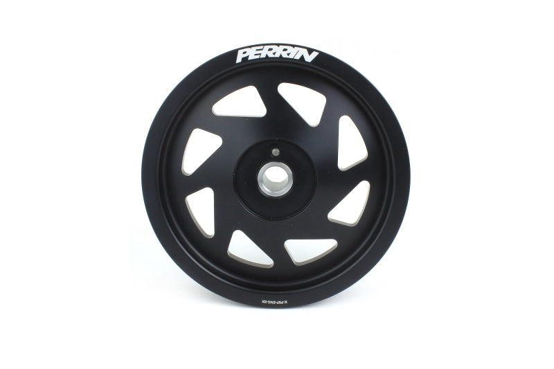 Perrin 2022 BRZ/86 / 19-22 Subaru WRX Lightweight Crank Pulley (FA/FB Eng w/Small Hub) - Black PSP-ENG-106BK