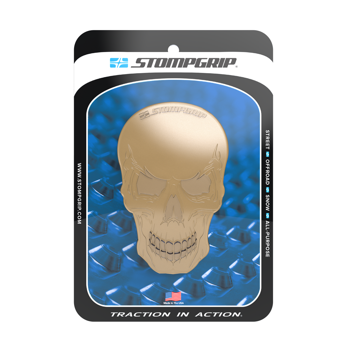 STOMPGRIP Tank Pad Skull Clear 51-02-1001C