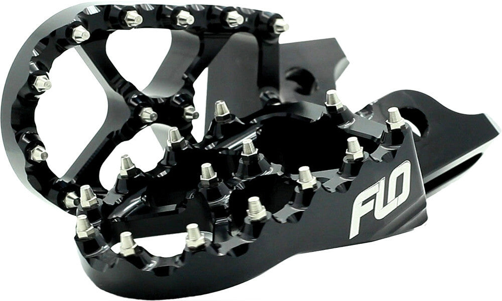 FLO MOTORSPORTS Pro Series Foot Pegs Black FPEG-793-2BLK