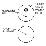 Firestone Ride-Rite Replacement Bellow 267C (For Kit PN 2361/2384/2430/2350/2458/2377) (W217606397) 6397