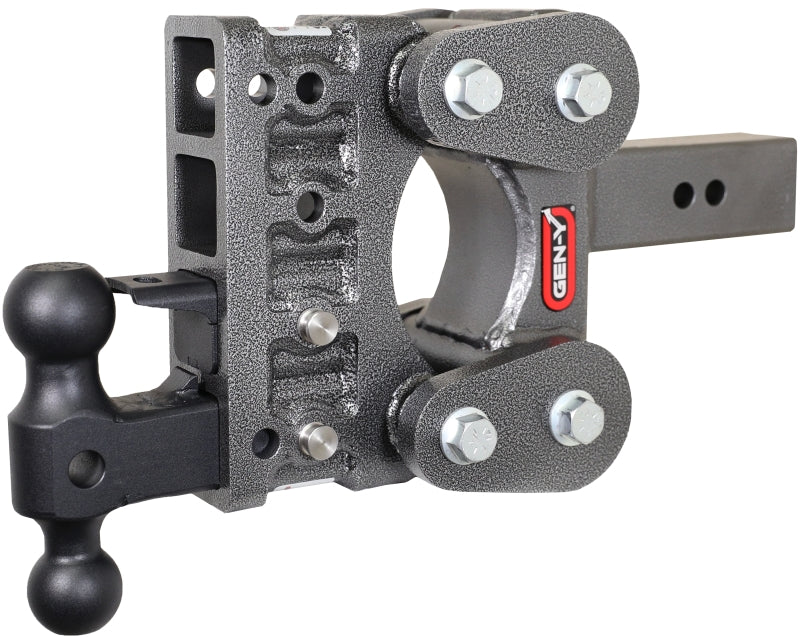 Gen-Y The Boss Torsion-Flex 2.5in Shank 5in Drop 16K Hitch w/GH-051 Dual-Ball/GH-032 Pintle Lock GH-1124