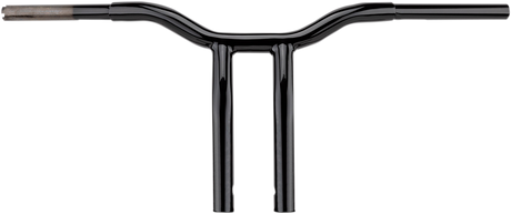 LA CHOPPERS Handlebar - Kage Fighter - One Piece - Bent - 8" - Black LA-7338-08B