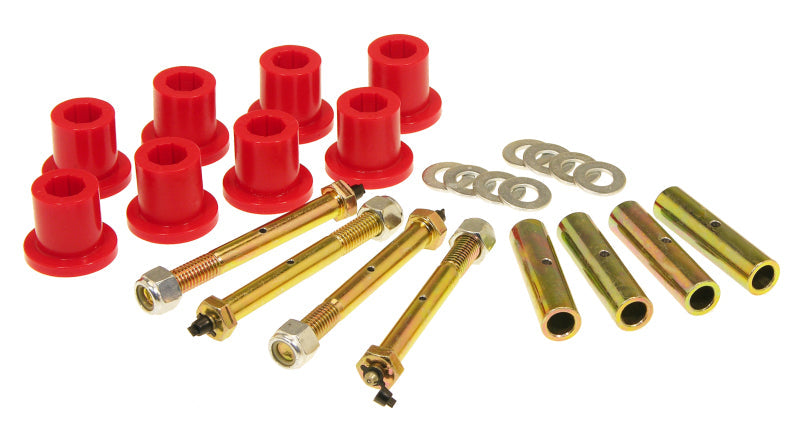Prothane 87-96 Jeep YJ Front or Rear Frame Shackle Bushings - Red 1-816