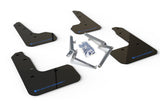 Rally Armor 17-21 Honda Civic Sport & Touring (Hatch) Black UR Mud Flap w/ Blue Logo MF51-UR-BLK/BL