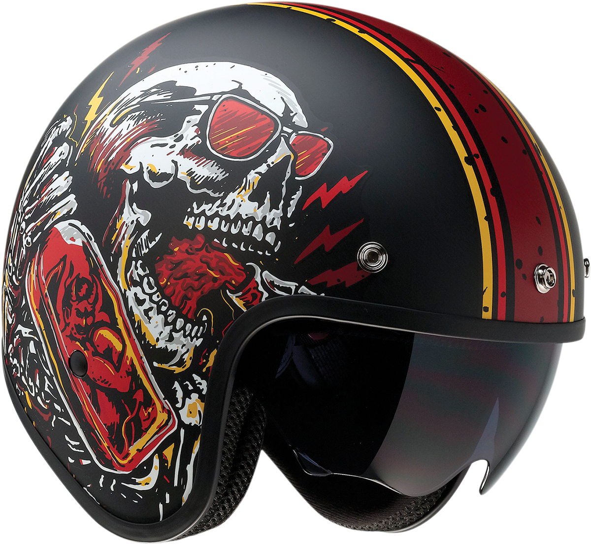 Z1R Saturn Helmet - Devil Made Me - Black/Red - XS 0104-2816