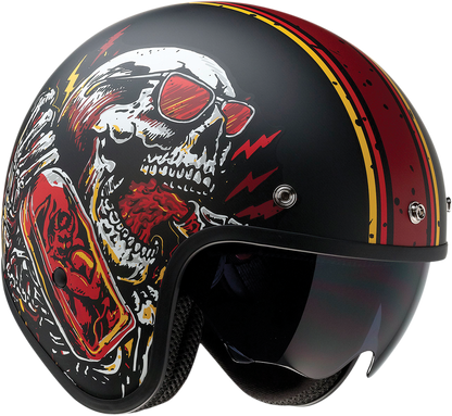 Z1R Saturn Helmet - Devil Made Me - Black/Red - XS 0104-2816