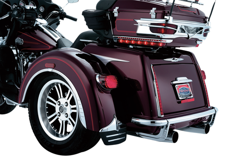 KURYAKYN Rear Mud Flaps - Chrome/Black 7220