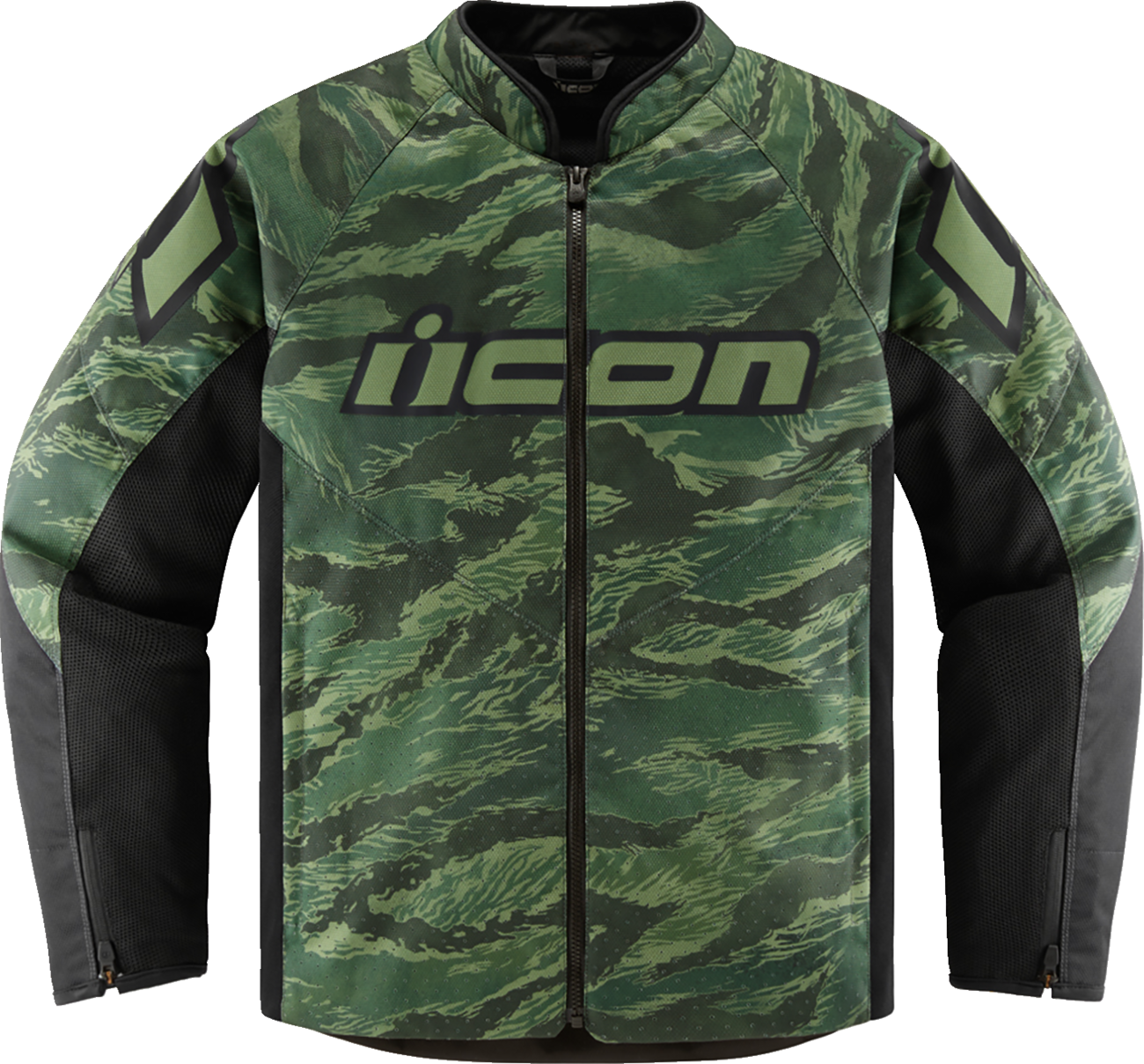 ICON Hooligan CE Tiger's Blood Jacket - Green - Large 2820-6154