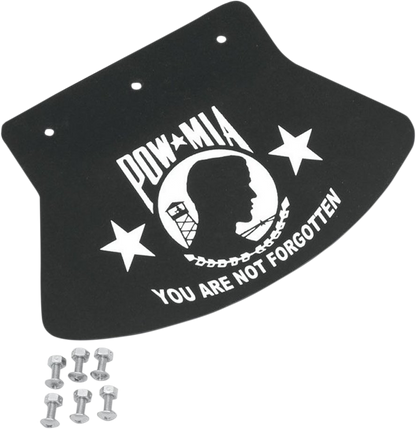 DRAG SPECIALTIES Mud Flap - POW-MIA - 9.5" W x 6.5" H 1420-0045