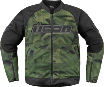 ICON Overlord3 Mesh™ Camo Jacket - Green - 2XL 2820-6710