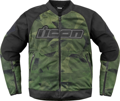 ICON Overlord3 Mesh™ Camo CE Jacket - Green - 2XL 2820-6710