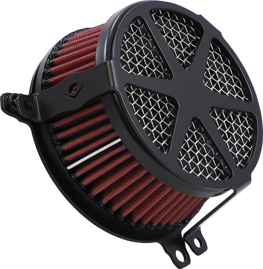 COBRA Spoke Air Filter - Black - Bolt 06-0267-04B-SB