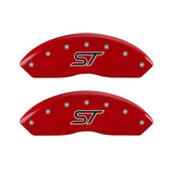 MGP 4 Caliper Covers Engraved Front & Rear ST Red finish silver ch 10231SSTORD