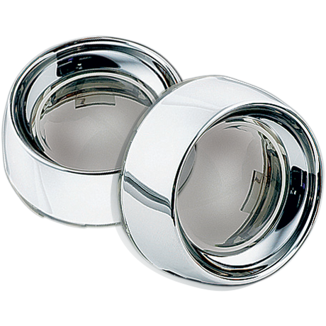 KURYAKYN Deep Dish Bezels - Chrome/Smoke Lens 2107
